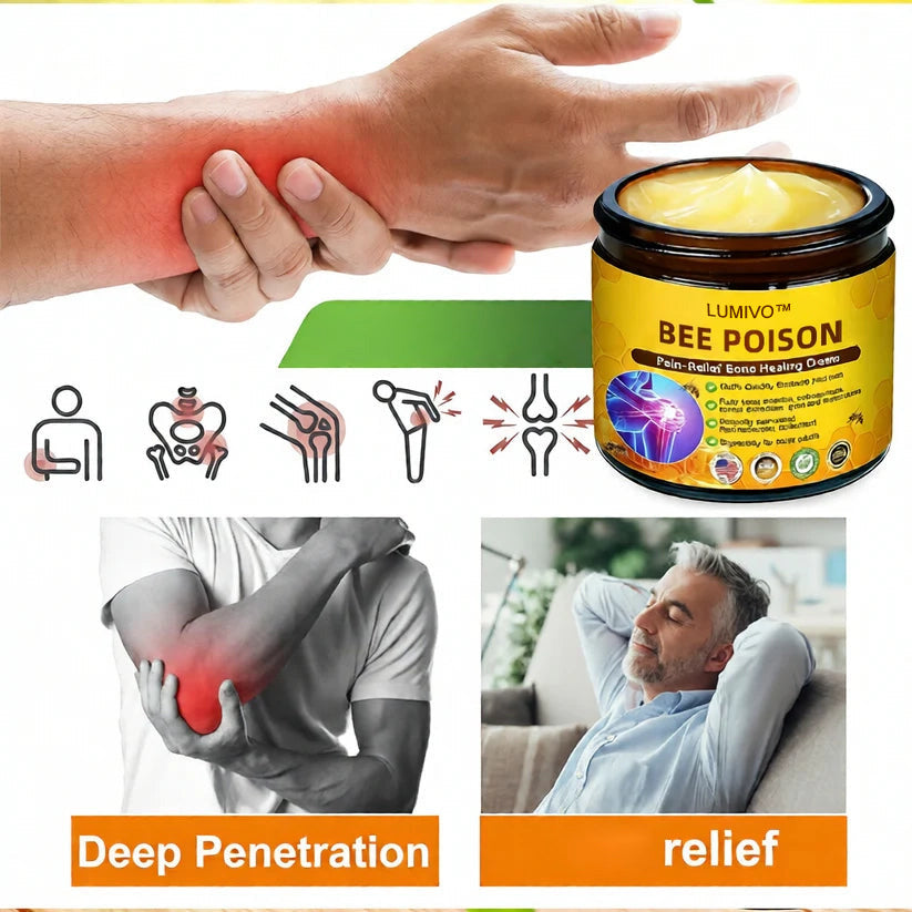 🏆50K+ SOLD LAST WEEK! 🌿LUMIVO™Bee Poison Pain-Relief Bone Healing Cream