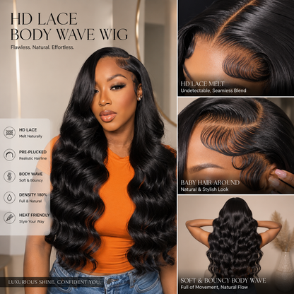 Special Mother’s Day Deals 🌷💥Straight HD Transparent Lace Front Wigs Human Hair