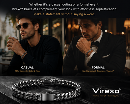 Virexo™ – Crafted with a bio-engineered recovery alloy designed for continuous daily wear.