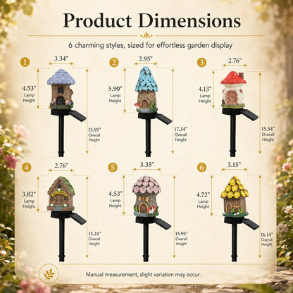 🔥Last Day 55% OFF 🔥 Solar Fairy-Tale Mushroom Cottage Garden Light