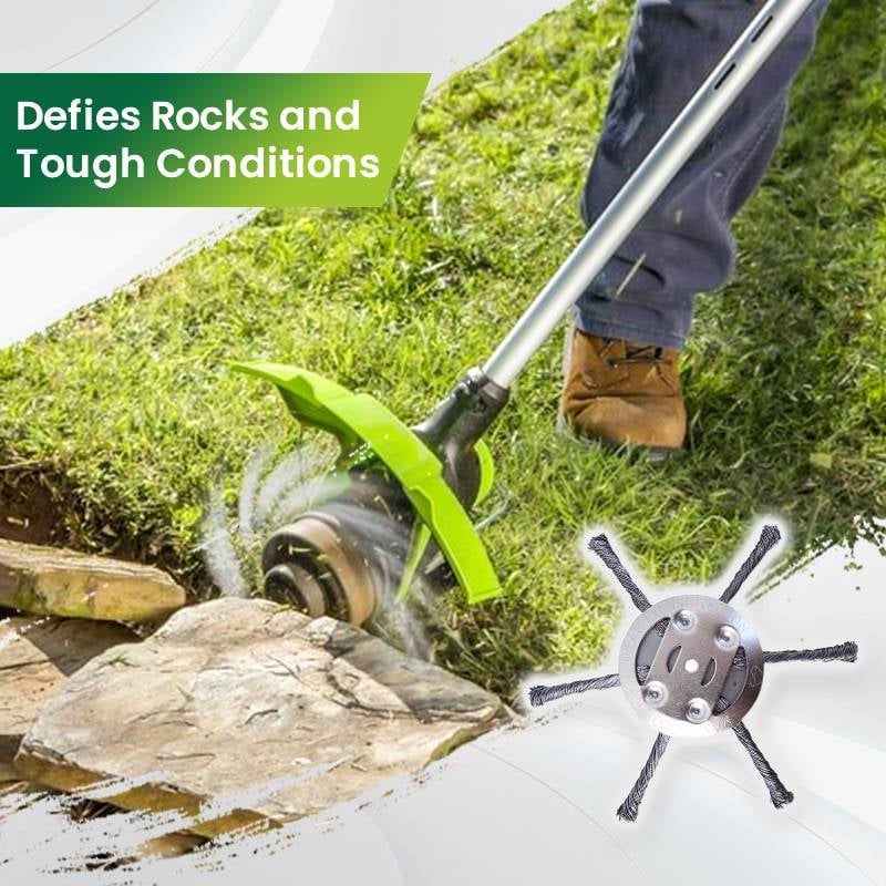 🔥BUY 3 GET 2 FREE👨‍🌾6 inch Steel Wire Brush Cutter Trimmer Head